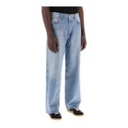 Agolde Slitna Low Slung Baggy Jeans Blue, Herr