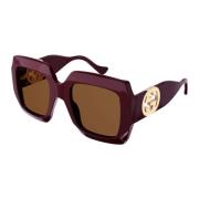 Gucci Burgundy/Brown Sunglasses Purple, Dam