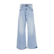 Icon Denim Wide Jeans Blue, Dam