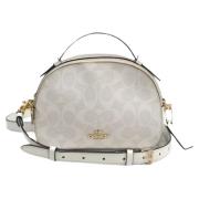 Coach Pre-owned Pre-owned Canvas axelremsvskor White, Dam