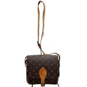 Louis Vuitton Vintage Pre-owned Canvas axelremsvskor Brown, Dam