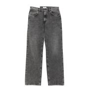 Amish Rinse-Wash Straight Fit Denim Jeans Gray, Herr
