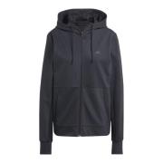 Adidas Stilren Zip-Through Sweatshirt Black, Dam