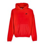 Nike Röd/Svart Fleece Polar Hoodie Red, Herr