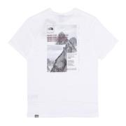 The North Face Collage Tee White/Boysenberry Streetwear White, Herr