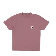Carhartt Wip T-Shirts Pink, Dam