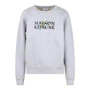 Maison Kitsuné Sweatshirts Hoodies Gray, Dam