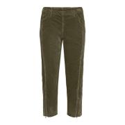 LauRie Cropped Trousers Green, Dam