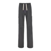 Palm Angels Straight Trousers Gray, Herr
