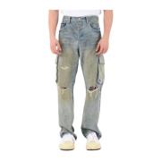 Purple Brand Straight Jeans Blue, Herr