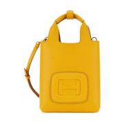 Hogan Mini Shopper Handväska Yellow, Dam