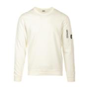 C.p. Company Lätt Fleece Sweatshirt White, Herr