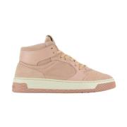 Panchic P02 Woman's Mid-Top Sneaker Suede Leather Powder Pink Pink, Da...