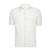 Eleventy Short Sleeve Shirts White, Herr