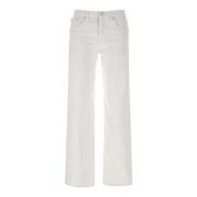 Dondup Straight Jeans White, Dam