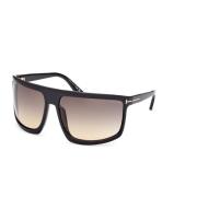Tom Ford Modig fyrkantig solglasögonkollektion Black, Unisex
