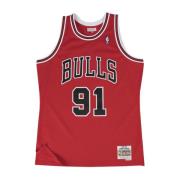 Mitchell & Ness Chicago Bulls Road 1997-98 Dennis Rodman Tröja Red, He...