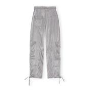 Ganni Tapered Trousers Gray, Dam