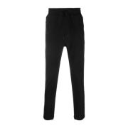 C.p. Company Svart Metropolis Serie Stretch Fleece Sweatpants Black, H...