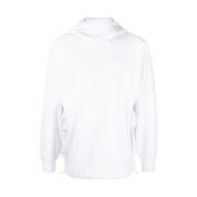 C.p. Company Cargo-Ficka Hög Krage Hoodie White, Herr