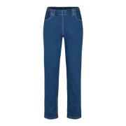 LauRie Straight Jeans Blue, Dam