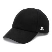 Courrèges Hats Black, Dam
