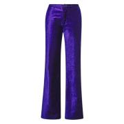 Forte Forte Wide Trousers Purple, Dam