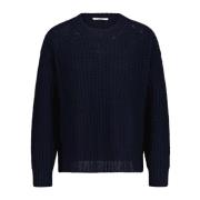 Rosso35 Round-neck Knitwear Blue, Herr