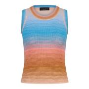 Roberto Collina Sleeveless Knitwear Multicolor, Dam