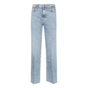 7 For All Mankind Straight Jeans Blue, Dam
