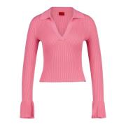 Hugo Boss V-neck Knitwear Pink, Dam