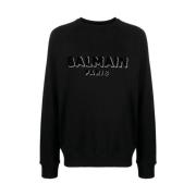 Balmain Sweatshirts Black, Herr