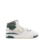 New Balance Off-White Läder High-Top Sneakers Multicolor, Herr