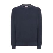 Sun68 Round-neck Knitwear Blue, Herr