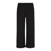 LauRie Cropped Trousers Black, Dam