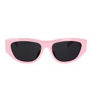 Celine Snygga Cat-Eye Solglasögon i Ljusrosa Pink, Unisex