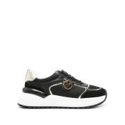 Pinko Svarta Sneakers Black, Dam