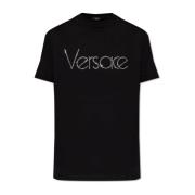 Versace T-shirt med logotyp Black, Herr