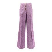 Etro Trousers Purple, Dam