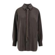 Lemaire Shirts Brown, Dam