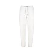 Eleventy Slim-fit Trousers White, Herr