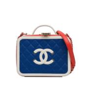 Chanel Vintage Pre-owned Laeder necessrer Blue, Dam