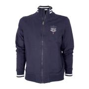 Aeronautica Militare Zip Sweatshirt Tricolor Arrows Blue, Herr