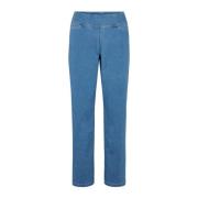 LauRie Cropped Jeans Blue, Dam
