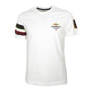 Aeronautica Militare Herr Bomull Jersey T-shirt Vit Ts2230 White, Herr