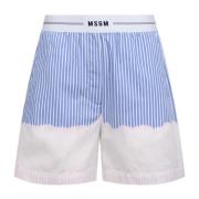 Msgm Short Shorts Blue, Dam