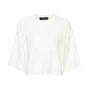 Fabiana Filippi Round-neck Knitwear White, Dam