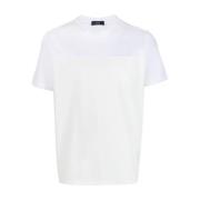 Herno Vit T-shirt med Ficka White, Herr