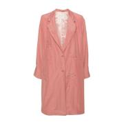 Forte Forte Single-Breasted Coats Pink, Dam