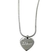 Dior Vintage Pre-owned Silver halsband Gray, Dam